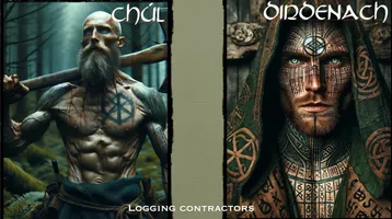 Dirdenach the marked wizard and Chúl, his man
